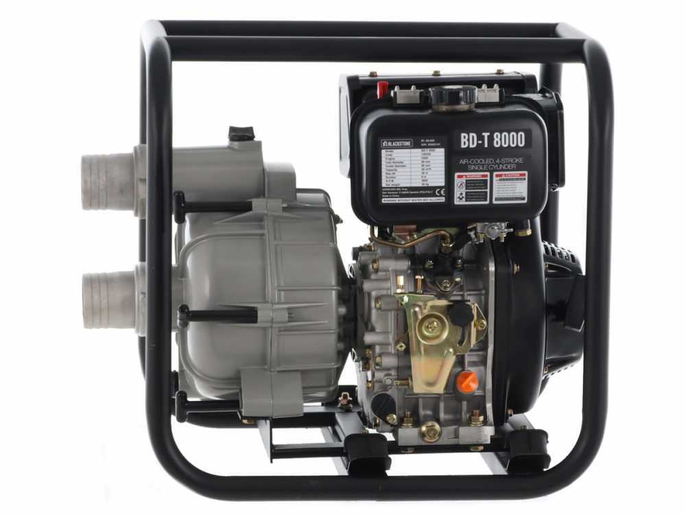 BlackStone BD-T 8000 diesel motorpomp voor vuil water, aansluiting 80 mm, detail 15