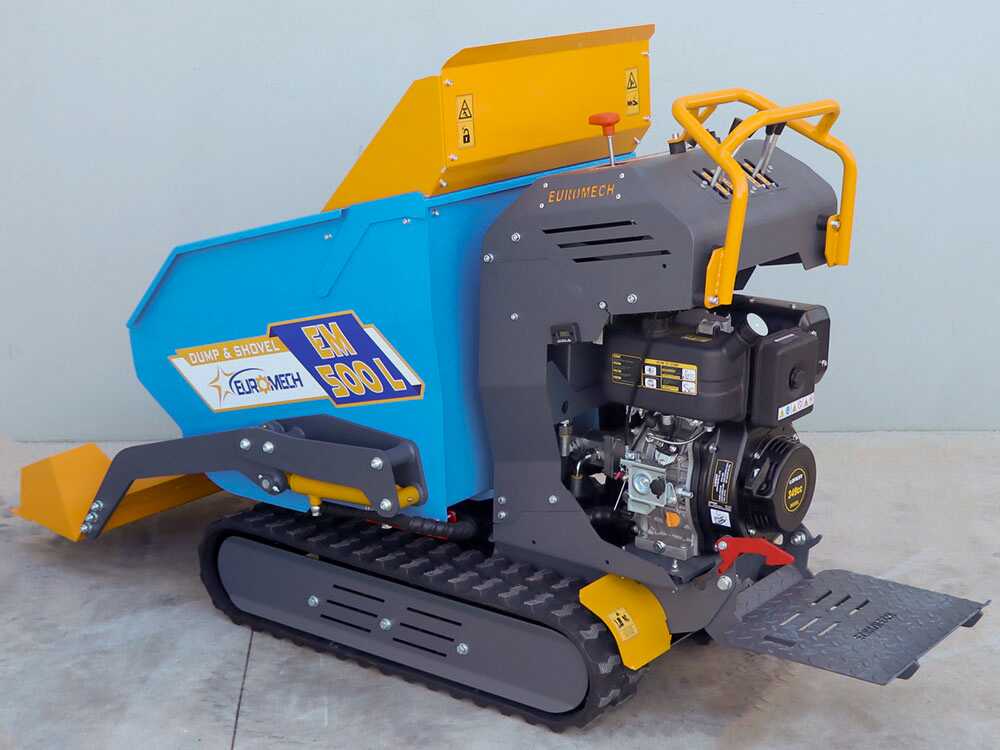 Rupsdumper laadvermogen 500 kg EuroMech EM500L-Dump & Shovel, hydraulisch kiepen, detail 16