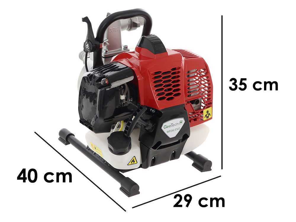 GeoTech WP240 EVO benzine motorpomp, aansluiting 25 mm, detail 16