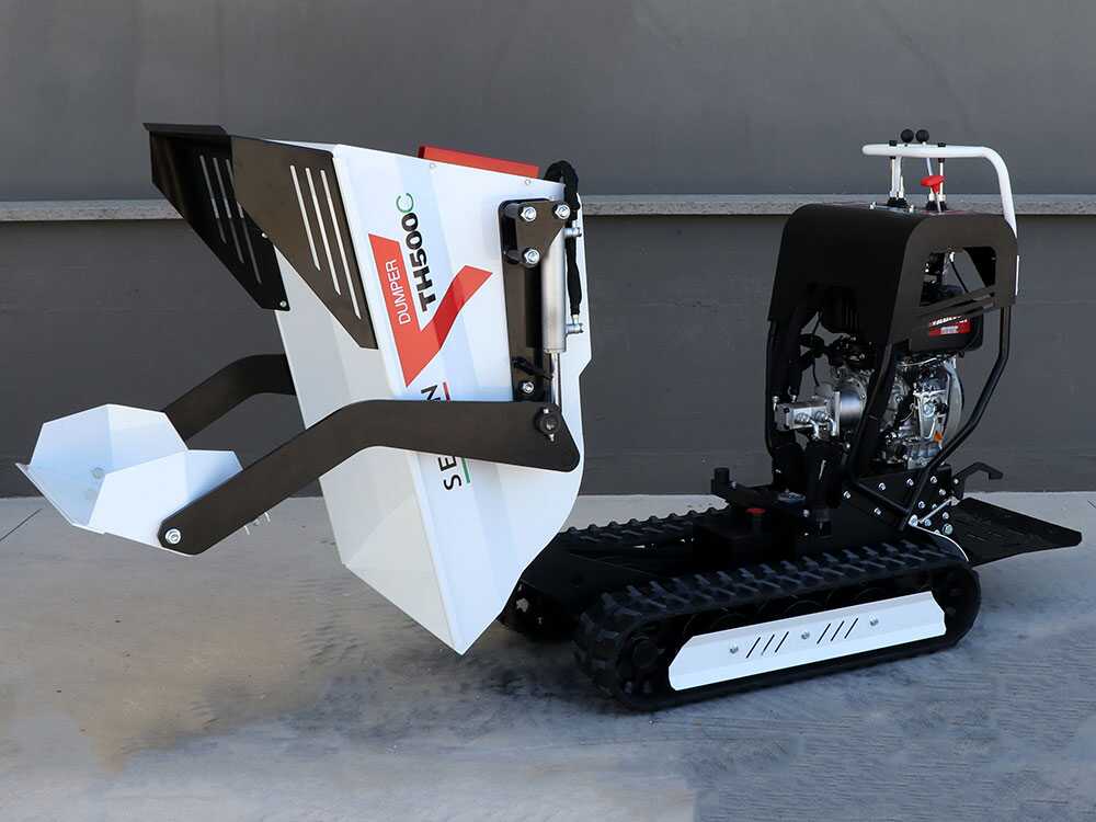 Diesel rupsdumper laadvermogen 500 kg Seven Italy TH500C L70-E, hydraulisch kiepen, detail 16