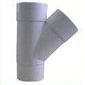 
  PVC T-stukken 45 graden 2x mof x verjongd spie, wit | Rabe - artikelnummer 170060
