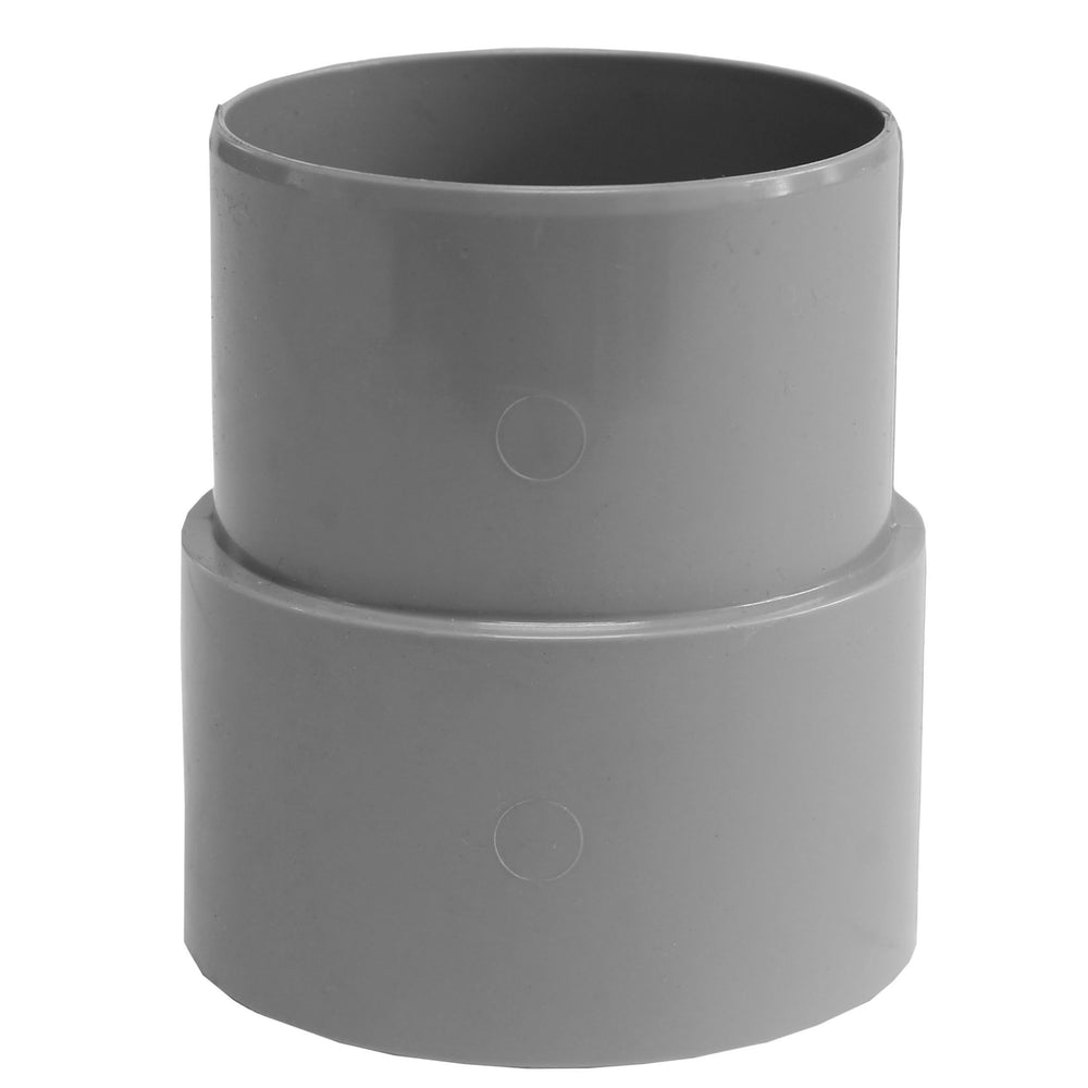 PVC Steekmoffen mof x verjongd spie-eind, grijs | Rabe