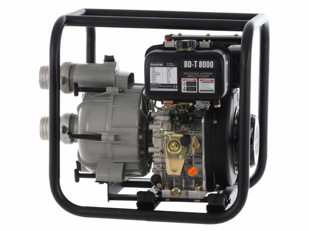 BlackStone BD-T 8000 diesel motorpomp voor vuil water, aansluiting 80 mm, detail 16