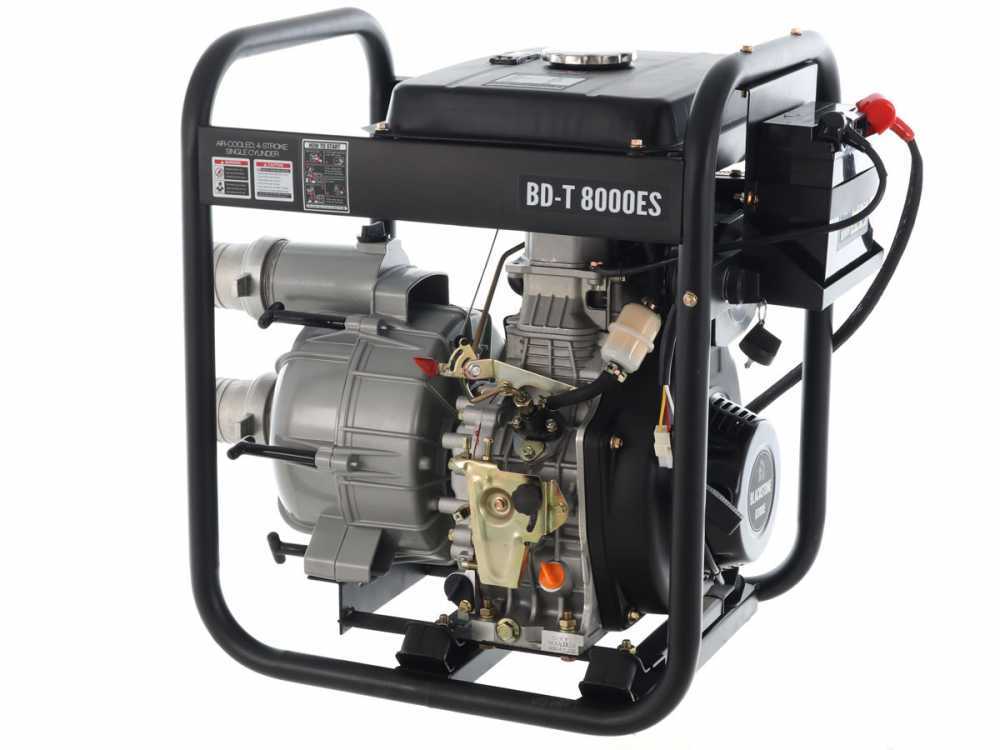 BlackStone BD-T 8000ES diesel motorpomp voor vuil water, aansluiting 80 mm, detail 16