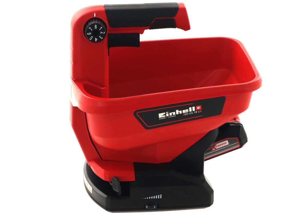 Accu strooier Einhell GE-US 18 Li, 18 V 2,5 Ah, 3,3 liter, detail 16