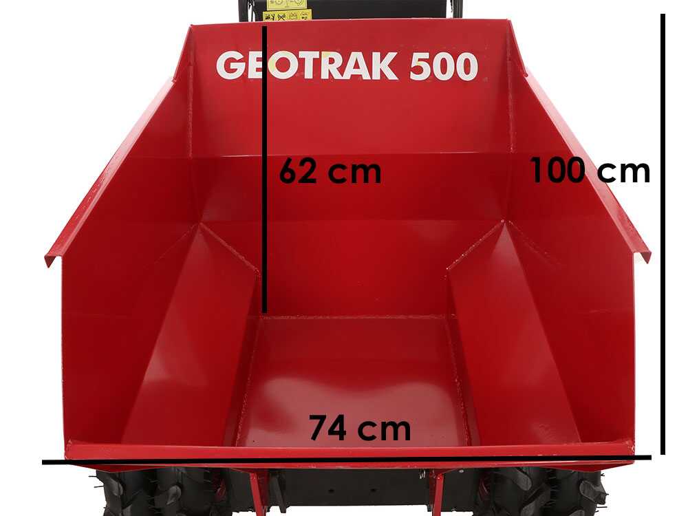 Motorkruiwagen laadvermogen 500 kg GeoTech Pro GEOTRAK 500, detail 16