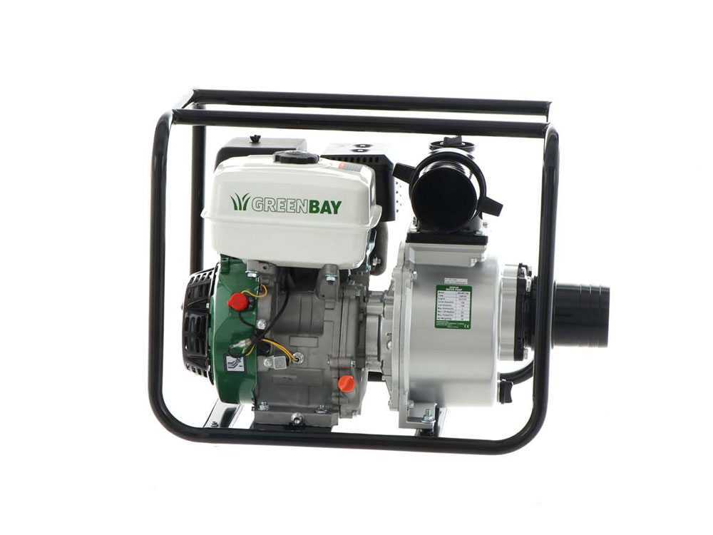 GreenBay GB-WP 100 benzine motorpomp, aansluiting 100 mm, detail 16
