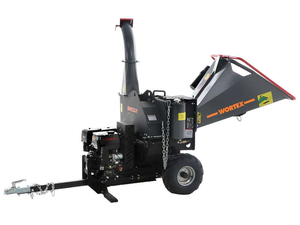 Wortex Grizzly benzine hakselaar, takken tot 100 mm, elektrische start, getrokken uitvoering, detail 16