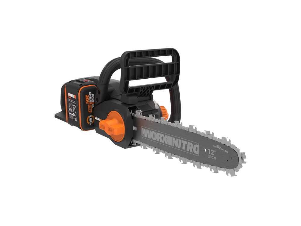 Worx Nitro WG350E accu kettingzaag, zwaard 30 cm, 20 V 4 Ah, detail 16