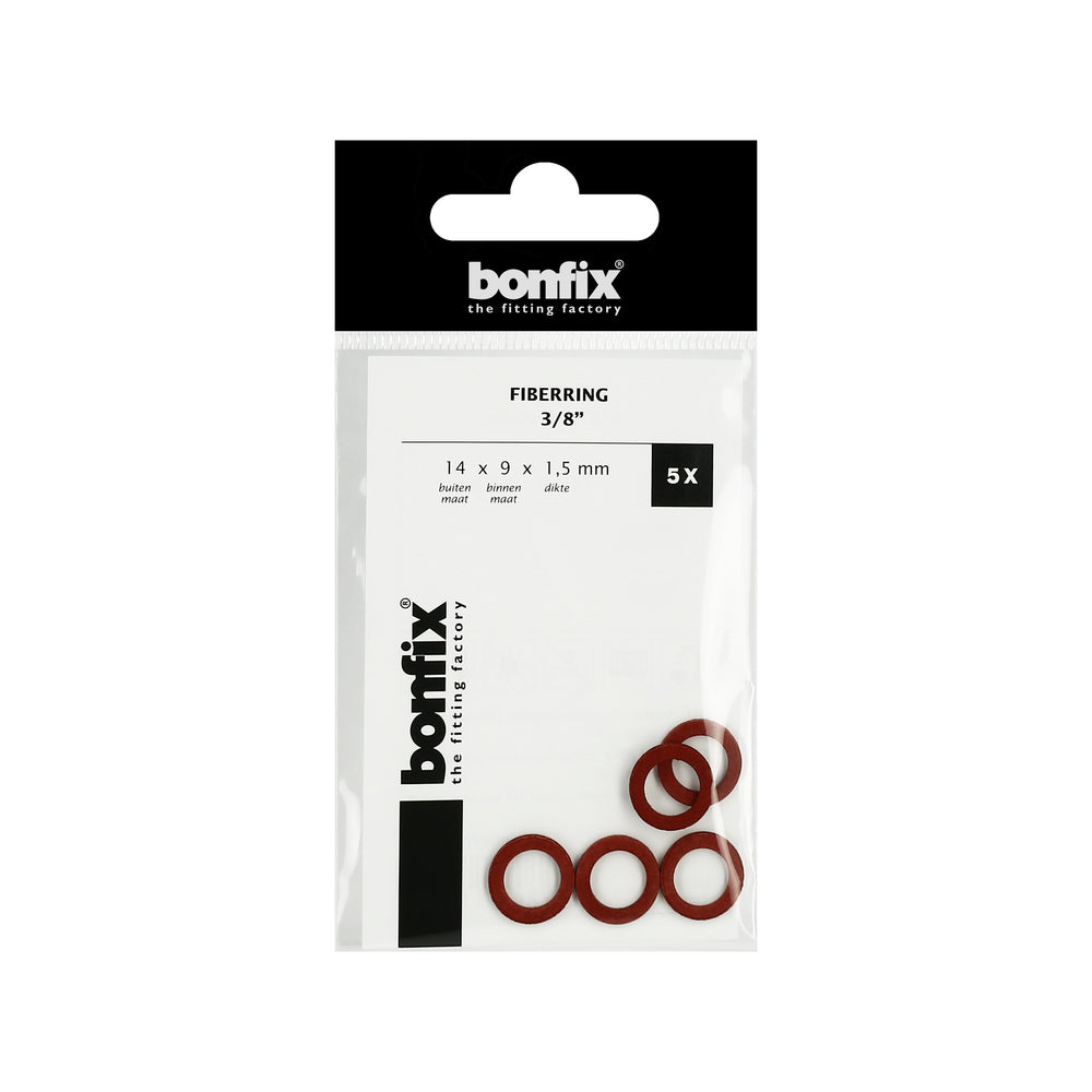 Fiberring 3/8", zakje á 5 stuks | Rabe - 184200