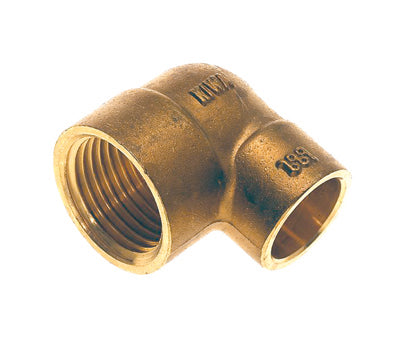 Bonfix Knie lang messing, 1/2" bi x 15 mm | Rabe - 185014