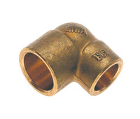 Bonfix Verloopknie messing, 28 x 22 mm, 2x cap | Rabe - 185262