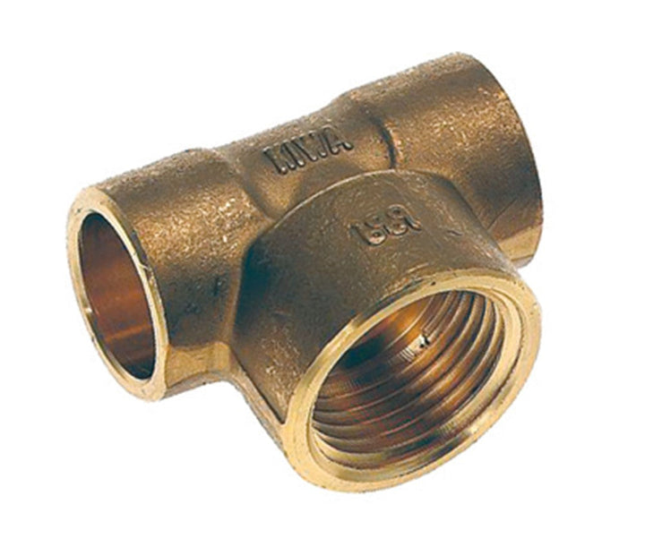 
  T-stuk messing, 12 mm x 1/4" x 12 mm - artikelnummer 185266
