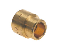 Verloopsok messing, 22 x 15 mm, 2x cap productfoto hoge resolutie