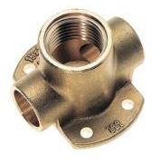 Bonfix Muurplaat messing, 15 mm x 1/2" x 15 mm | Rabe - 185382