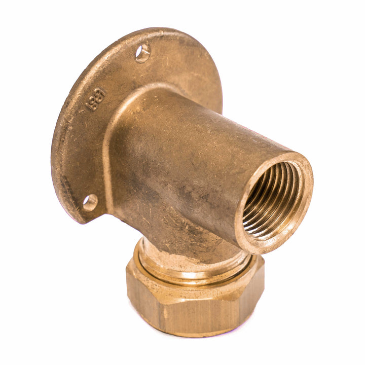 
  Muurplaat messing, 1/2" x 12 mm bi - artikelnummer 185637
