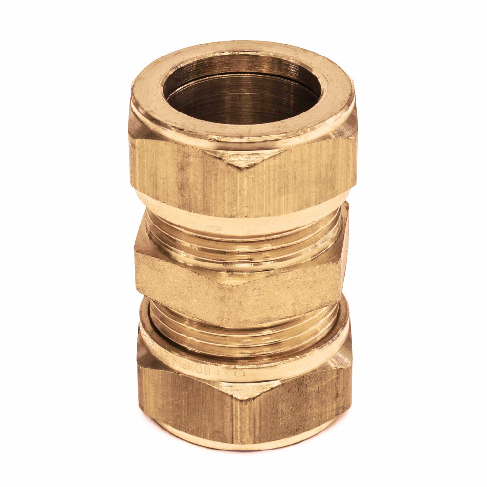 Bonfix Koppeling recht messing, 42 x 42 mm | Rabe - 185672