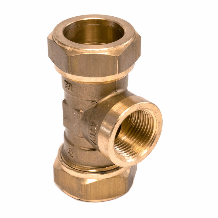 
  Bonfix T-stuk messing, 15 mm x 1/2" x 15 mm | Rabe - 185920 - artikelnummer 185920
