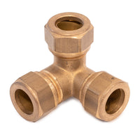 Bonfix T-stuk hoek messing, 15 x 15 x 15 mm | Rabe - 186000