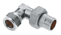 Radiatorkoppeling haaks 1/2" x 15 mm