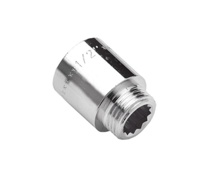 
  Kraanverlengstuk messing, 1/2" x 20 mm productfoto hoge resolutie - artikelnummer 186414
