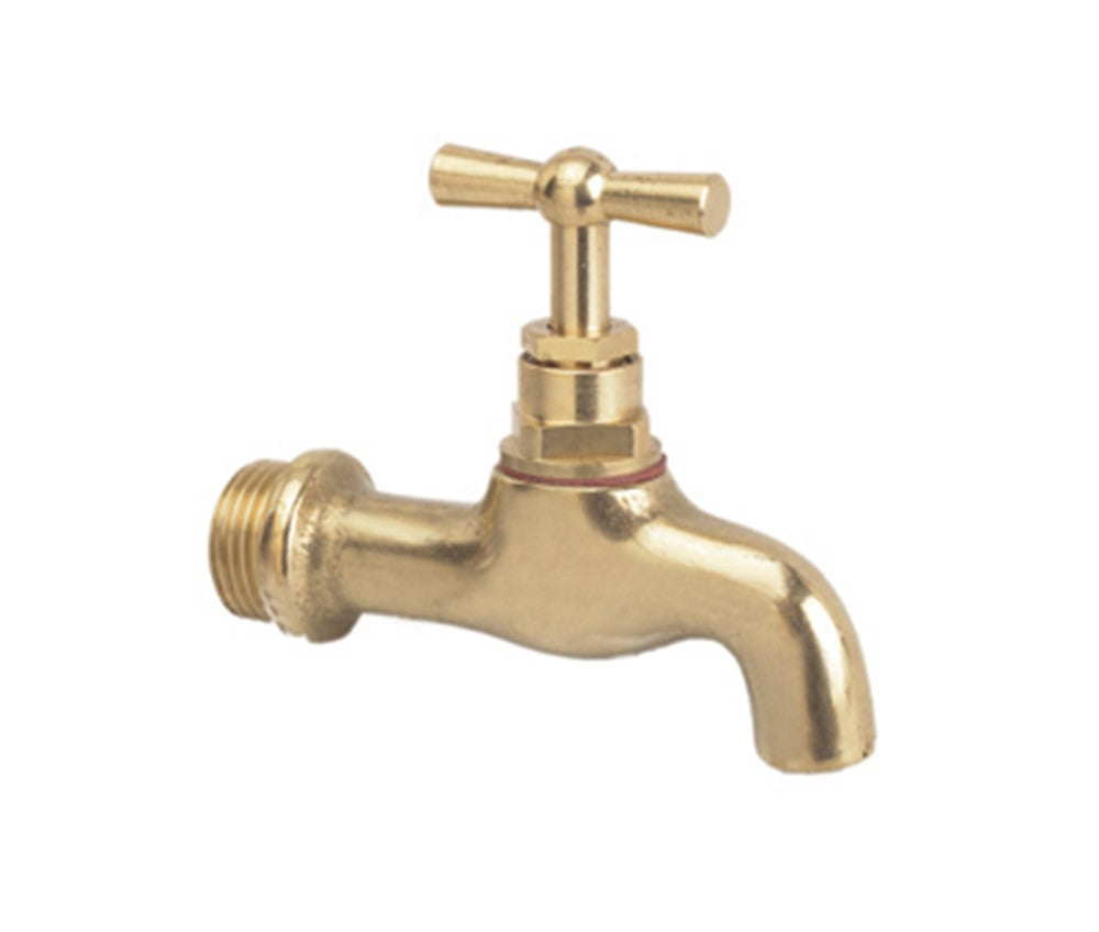 Tapkraan, 1/2" gladde uitloop messing productfoto hoge resolutie