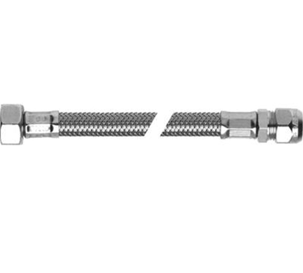 Aansluitleiding RVS, 35 cm, 3/8" x 12 mm productfoto hoge resolutie