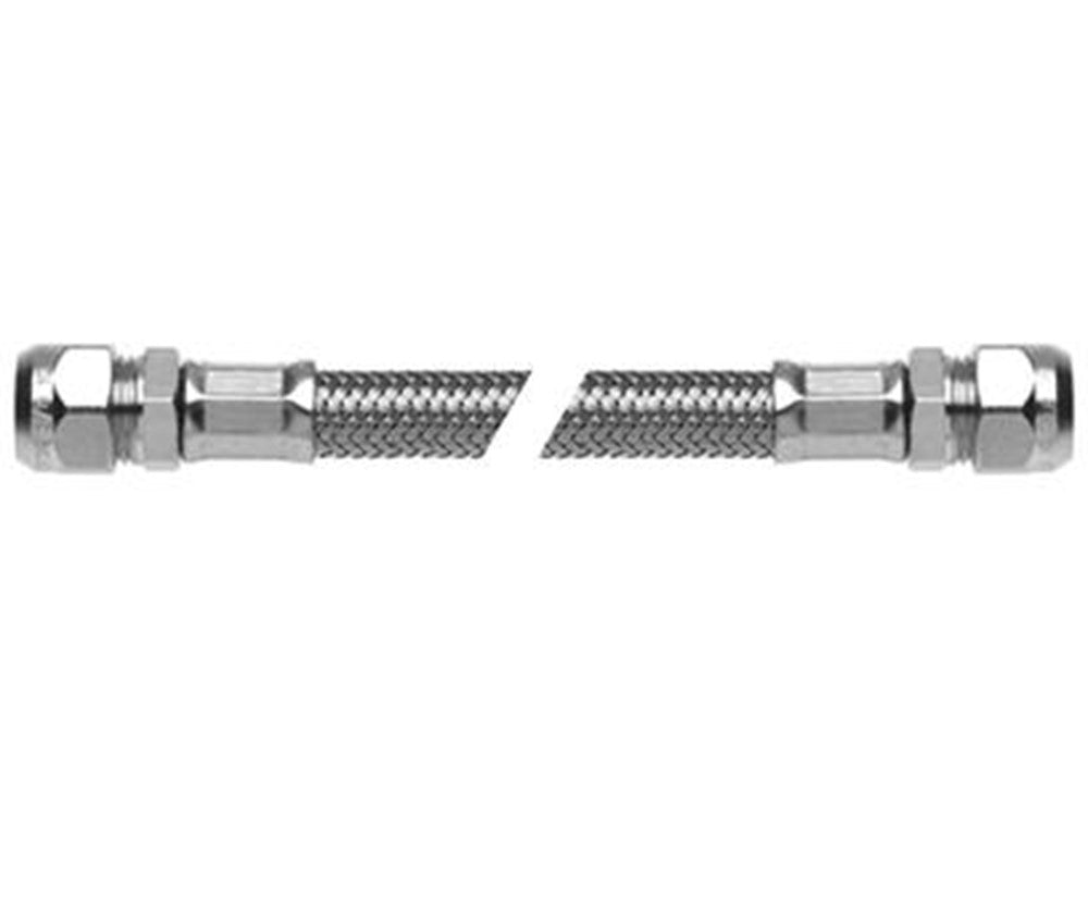 Aansluitleiding RVS, 50 cm, 12 x 10 mm productfoto hoge resolutie