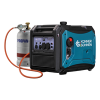 Könner & Söhnen KS 4000iEG S inverter aggregaat op gas en benzine 4,4 kW | Rabe
