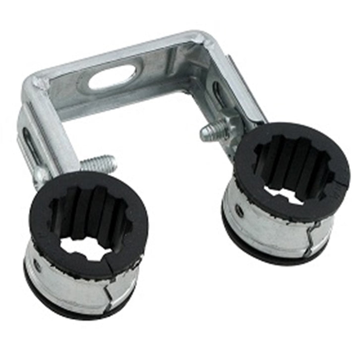 
  Beugel dubbel, met inlage, 1/2 - 22 mm productfoto hoge resolutie - artikelnummer 286132
