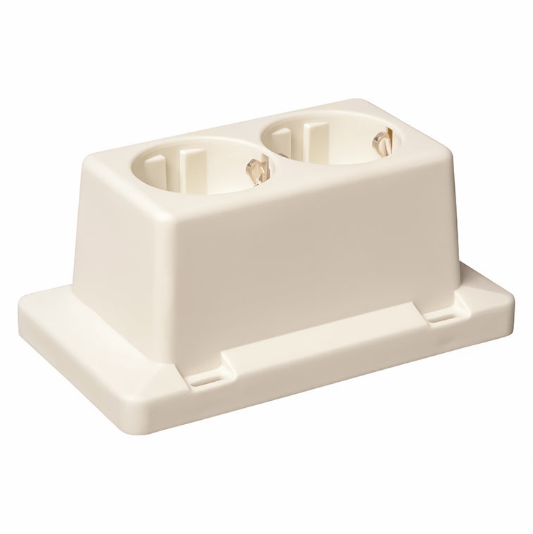 ABB Montagedeksel, dubbele 2-voudige wandcontactdoos | Rabe