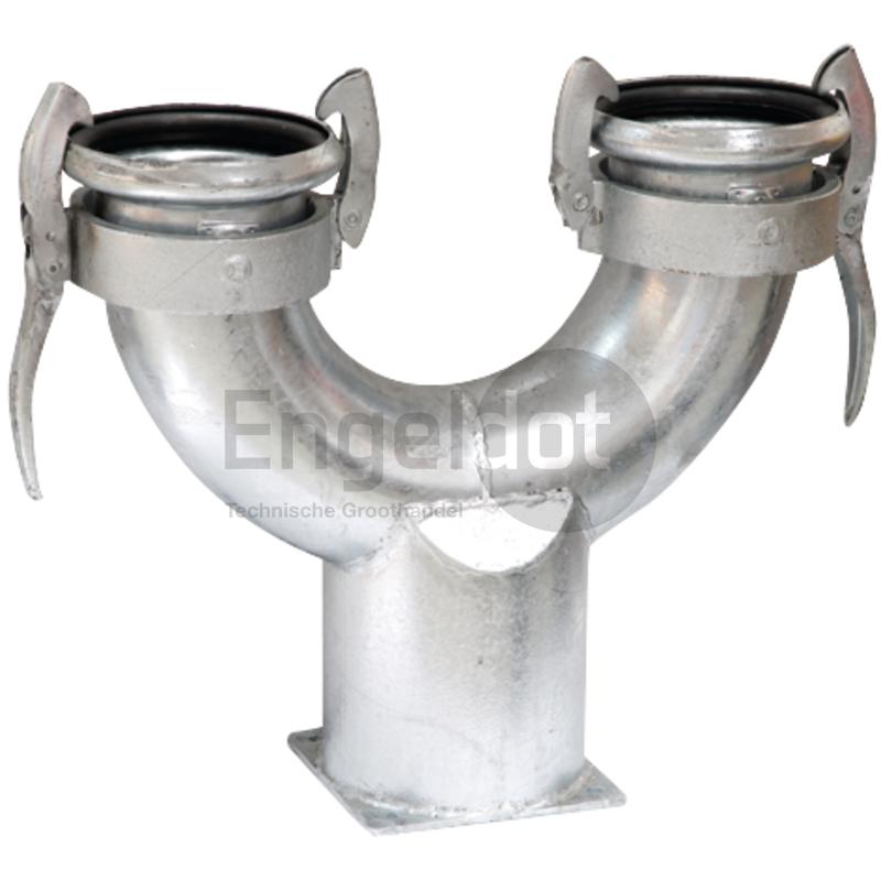 Perrot Y-stuk 1x flens 8", 2x M-deel 6" | Rabe
