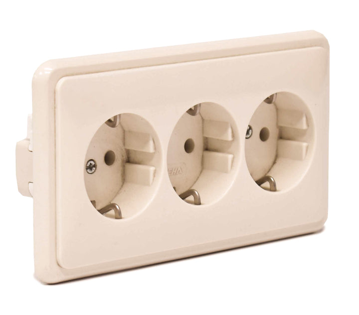 
  Wandcontactdozen 3-voudig met randaarde | Rabe - Artikelnummer 406710
