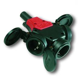 Rubber drieweg koppelcontact | Rabe