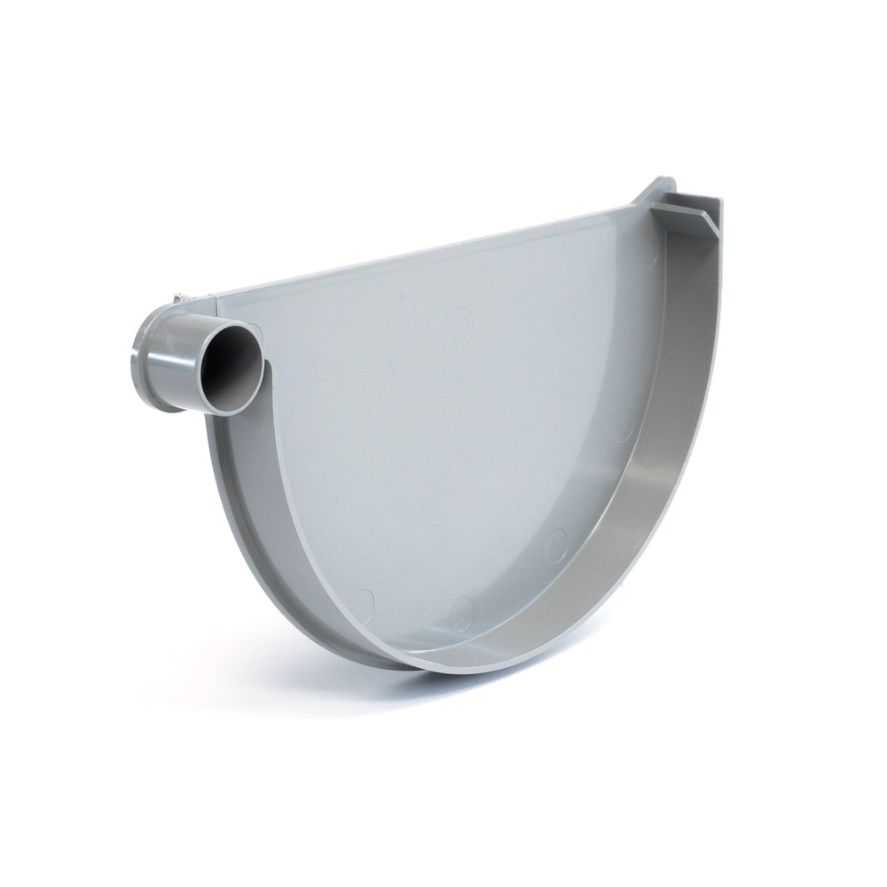 S-lon PVC Mastgoten eindstuk lijm, links, onderdeel van de set