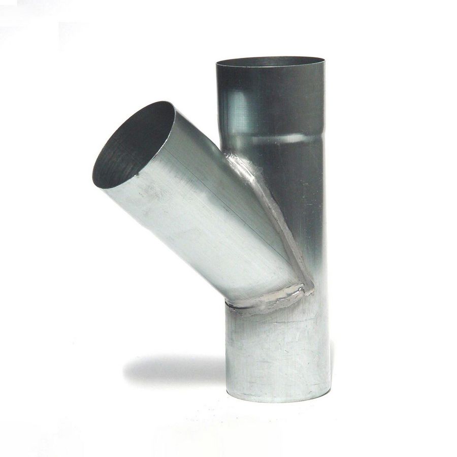Zinken T-stuk 45 graden mof x mof x verjongd spie | Rabe