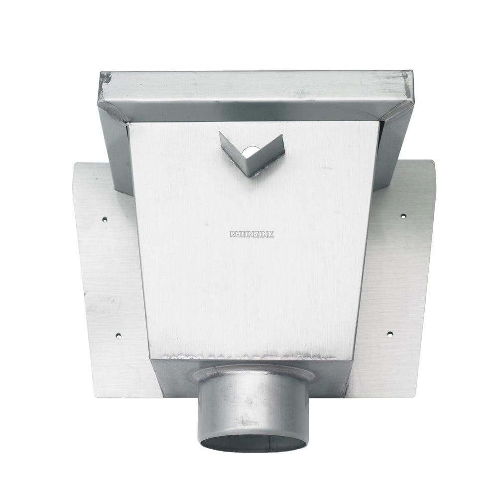 Zinken vergaarbak Vierkant 80 mm | Rabe