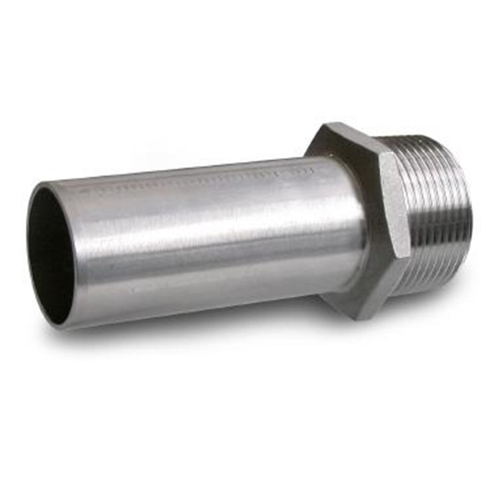 Insteekkoppeling RVS, 1/2" bu x 18 mm productfoto hoge resolutie