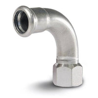 Bocht RVS, 90°, 1/2" bi x 15 mm productfoto hoge resolutie