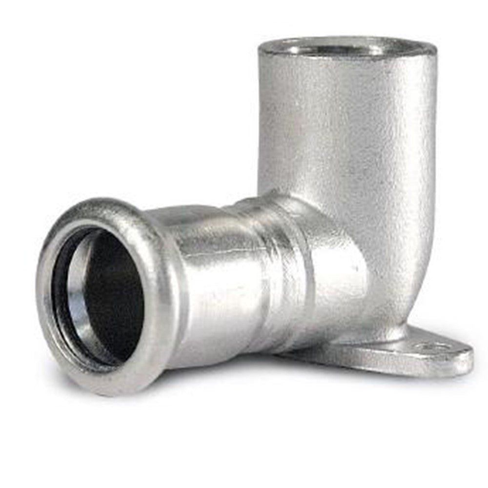 Muurplaat RVS, 1/2" bi x 18 mm productfoto hoge resolutie