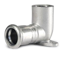 Muurplaat RVS, 3/4" bi x 22 mm productfoto hoge resolutie