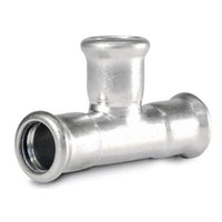 T-stuk RVS, 108 mm productfoto hoge resolutie
