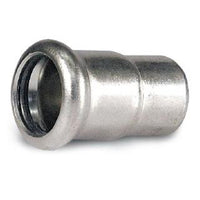 Eindkoppeling RVS, 35 mm productfoto hoge resolutie