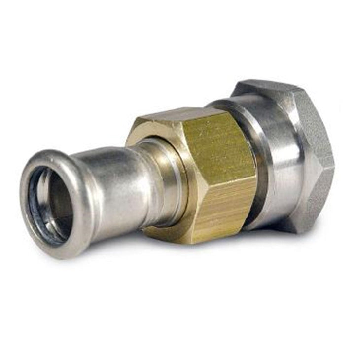 
  Koppeling RVS, 3-del. 1" bi x 22 mm - artikelnummer 604624

