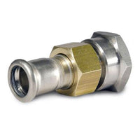 Koppeling RVS, 3-del. 3/4" bi x 15 mm productfoto hoge resolutie