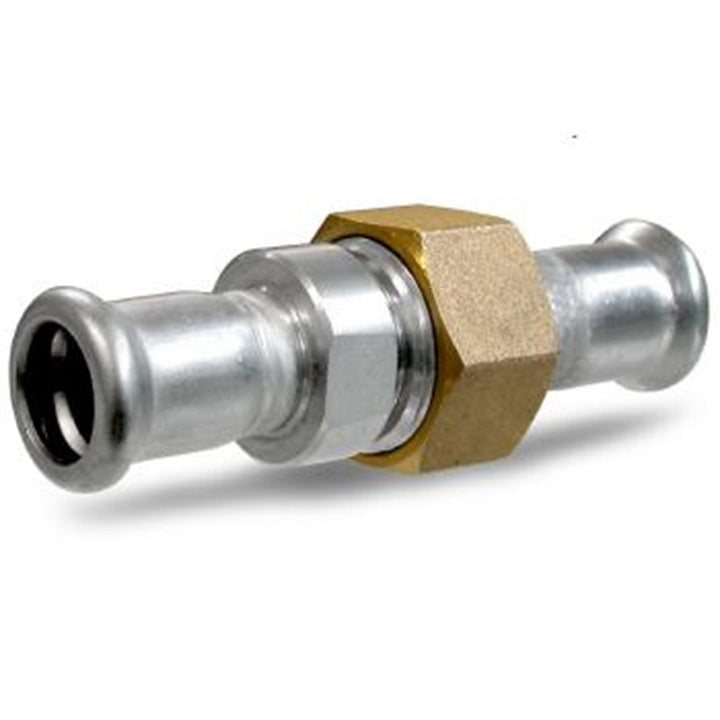 
  Koppeling vlak RVS, 3-del. 1 x 22 mm - artikelnummer 604642
