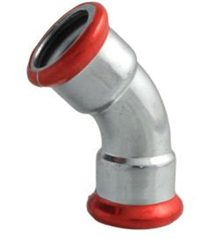 
  Bocht verzinkt, 45°, 108 x 108 mm - artikelnummer 604800
