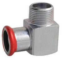 Knie staalverzinkt, 1/2" bu x 18 mm productfoto hoge resolutie