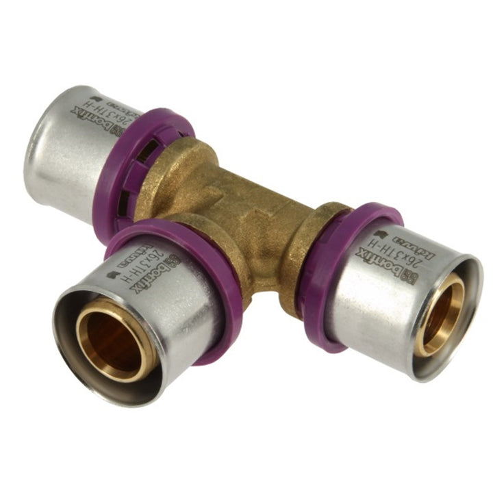 
  BONFIX Alu-pers T-stuk 26 x 26 x 26 mm productfoto hoge resolutie - artikelnummer 620096
