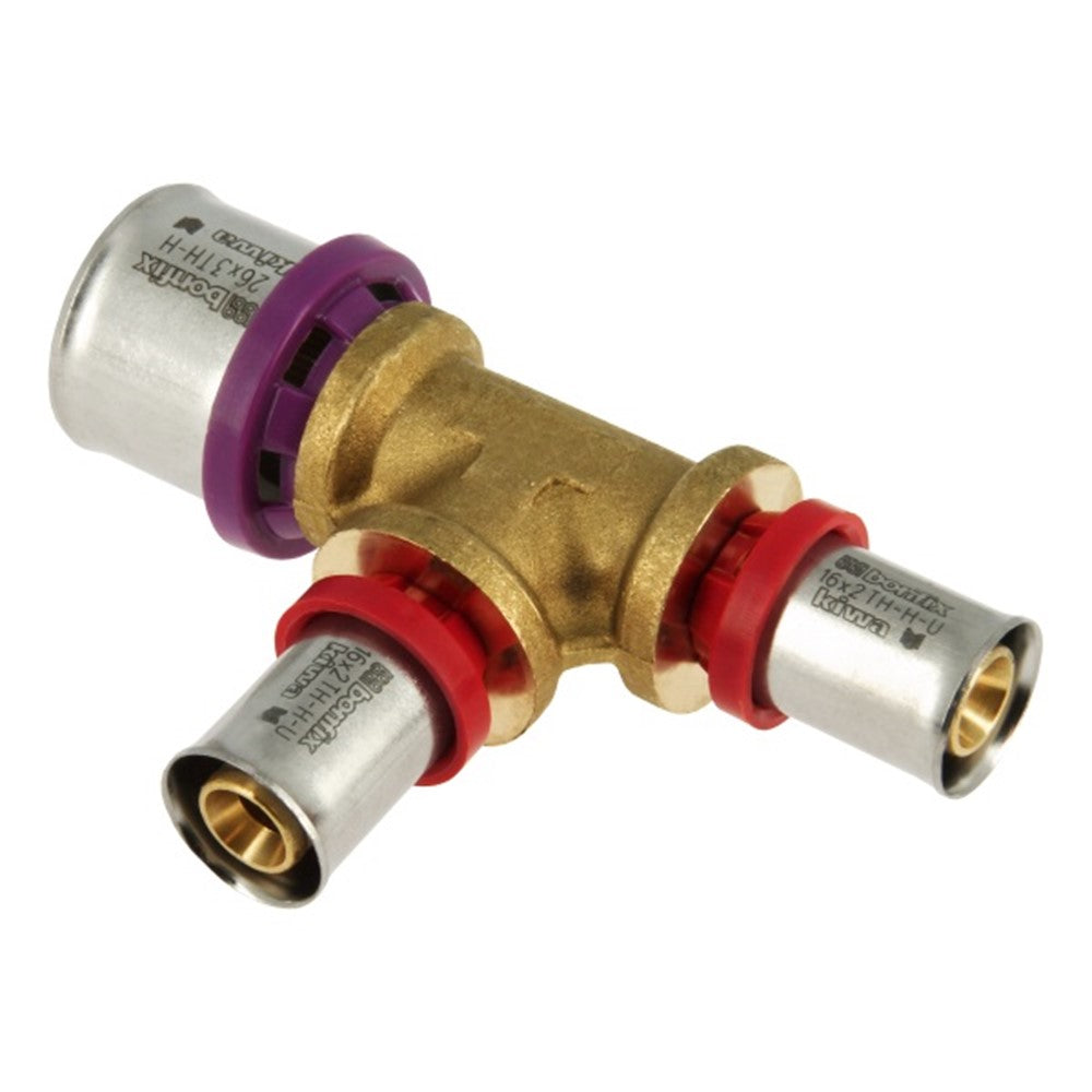 BONFIX Alu-pers Verloop T-stuk 26x16x16 productfoto hoge resolutie